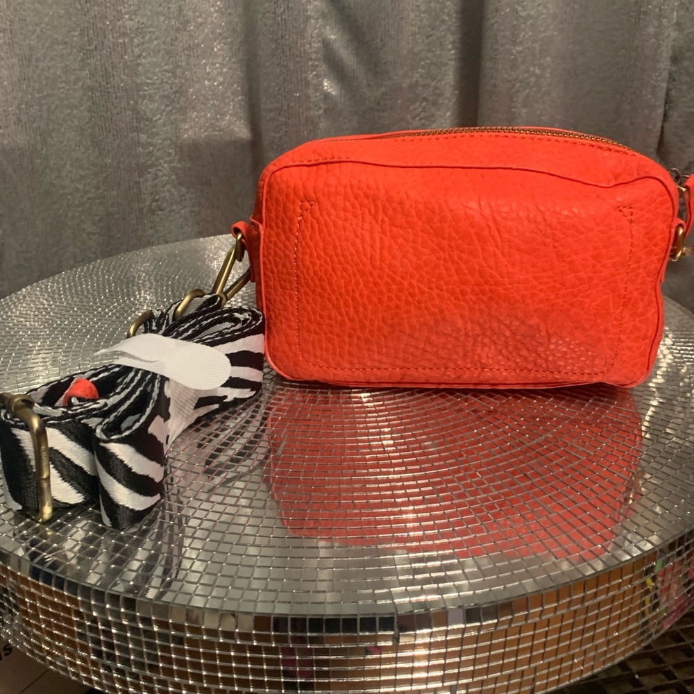New Betty Hibiscus Crossbody with guitar style strap.